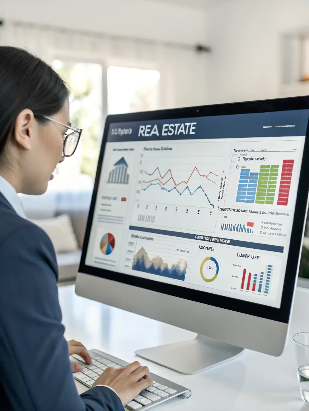 A diverse property portfolio displayed on a screen, showcasing comprehensive property management and advisory services.
